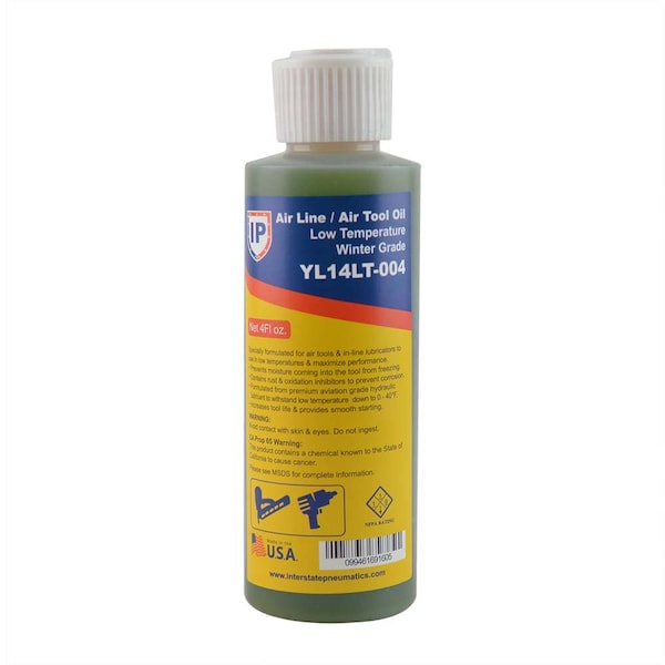Interstate Pneumatics Winter-Grade Low Temperature Air Tool Oil - 4 oz. YL14LT-004 - main